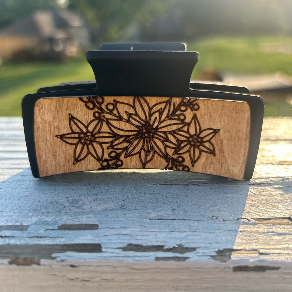 Wood Hair Clip
